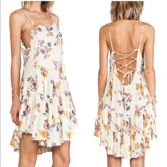 Free People Dresses & Skirts - Free People Circles of Flowers Printed Slip Dress